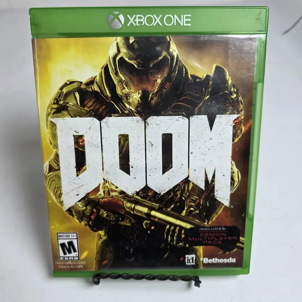 Doom (Microsoft Xbox One, 2016) CIB Complete Game Disc, Case & Manual